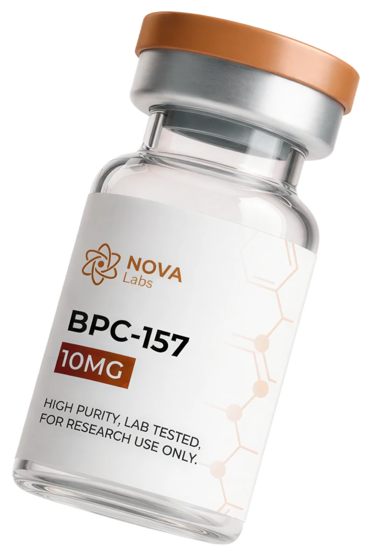 NOVA Labs BPC-157 10mg research peptide vial