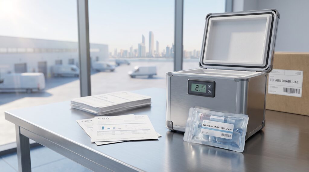 Cold Chain Peptide Delivery Abu Dhabi: Heat, Timing, and Packaging