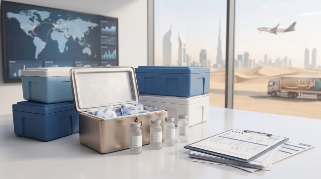 Cold Chain Peptide Delivery GCC: Heat, Timing and Packaging