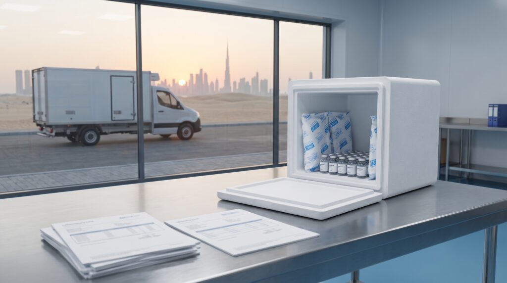 Cold Chain Peptide Delivery GCC: Heat, Timing, and Packaging