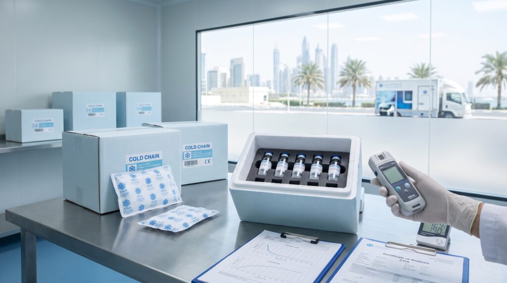 Cold Chain Peptide Delivery Qatar: Heat, Timing and Packaging