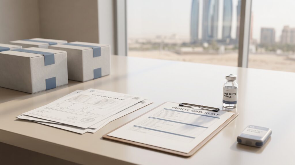 HPLC Tested Peptides Abu Dhabi: COA and Purity Checklist