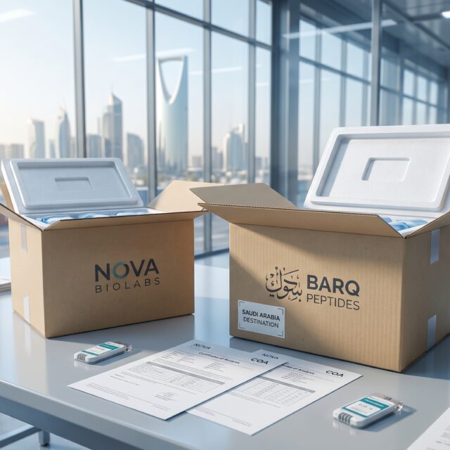 Nova Biolabs vs Barq Peptides: Saudi Arabia Buyer Comparison