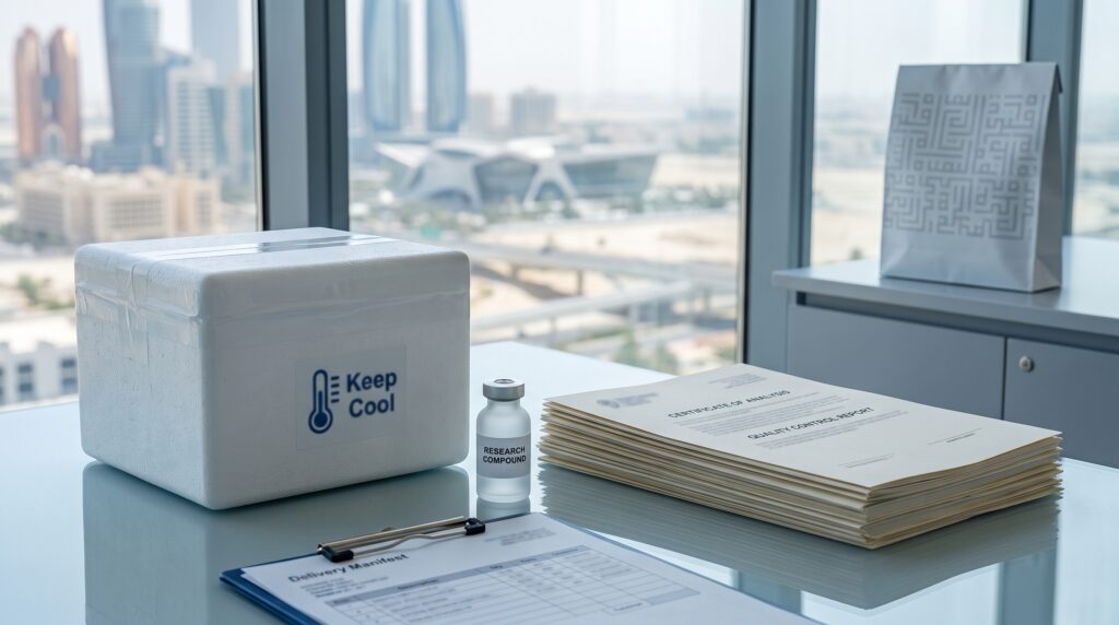 Tesamorelin Abu Dhabi: Buying, Purity, COA and Delivery Guide