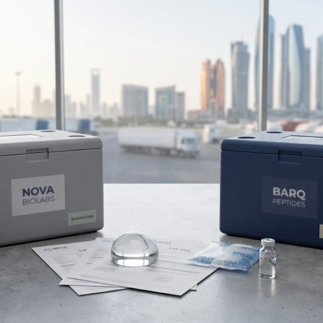 Nova Biolabs vs Barq Peptides: Sharjah Buyer Comparison